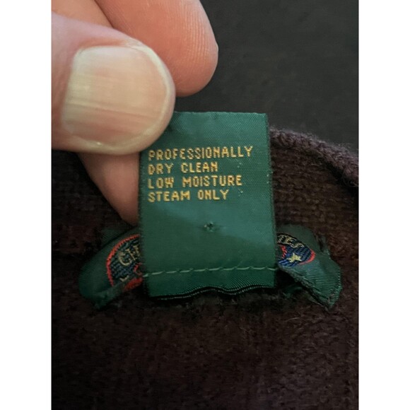 Vintage Charter Club Cardigan Womens Medium Purple Lambswool Cable Knit 90s - Picture 6 of 6